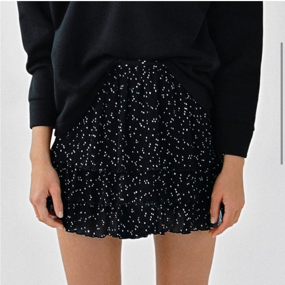 Zara Black and White Polka Dot Skort - Picture 3 of 15